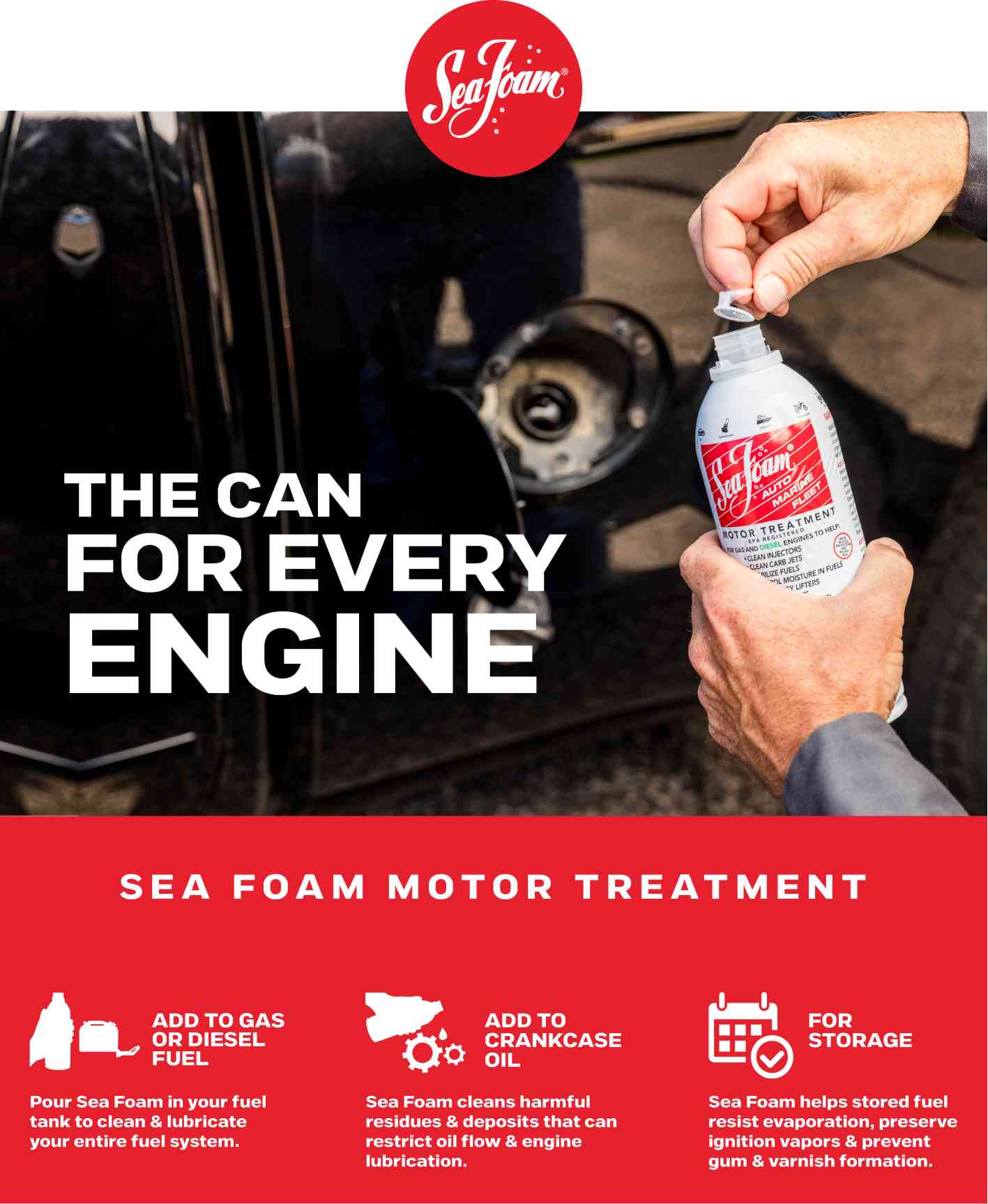 SeaFoam Motor Treatment — 1-Gal., Model# SEAFSF128